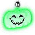 Light Up Pendant Necklace - Pumpkin - Green